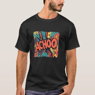 T-shirt Superbe Costume d'Emblème d'Éternuement pour les A