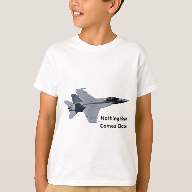 T-shirt superbe de l'avion de chasse F-18 de (Devant)