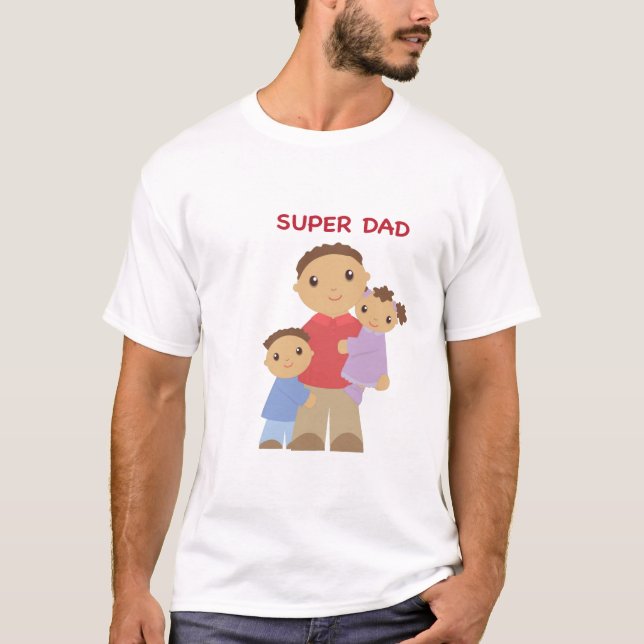T-shirt superbe de papa (Devant)