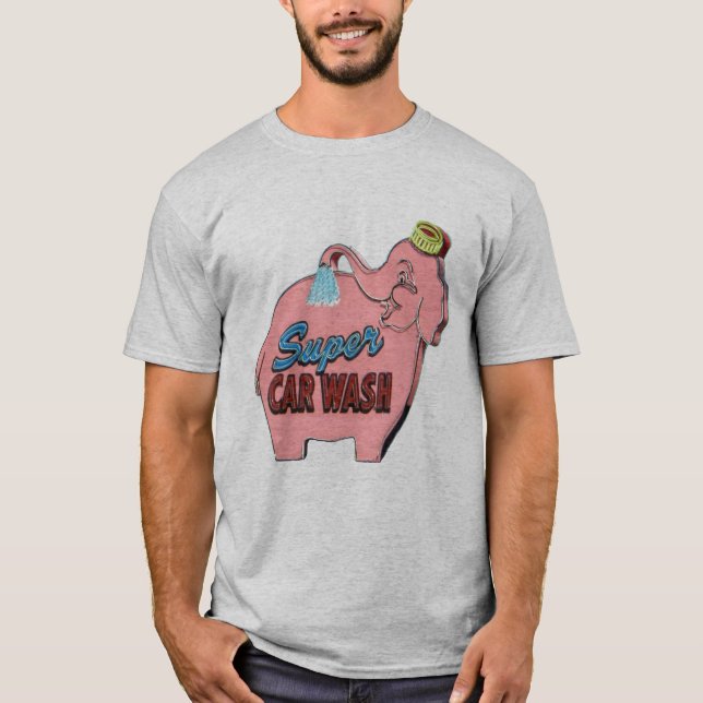 T-shirt superbe de station de lavage (Devant)