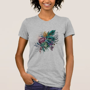 T-shirt Superbe Tee - shirt Floral Design