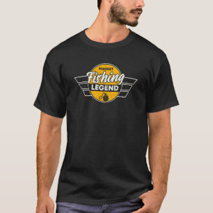 T-shirt Superbe Vêtement de Légende de Pêche à l'Aimant Pê
