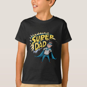 T-shirt Superdad Drôle Super-héros Papa Cadeau Costume Pou