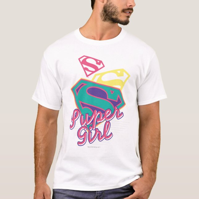 T-shirt Supergirl Cursive (Devant)