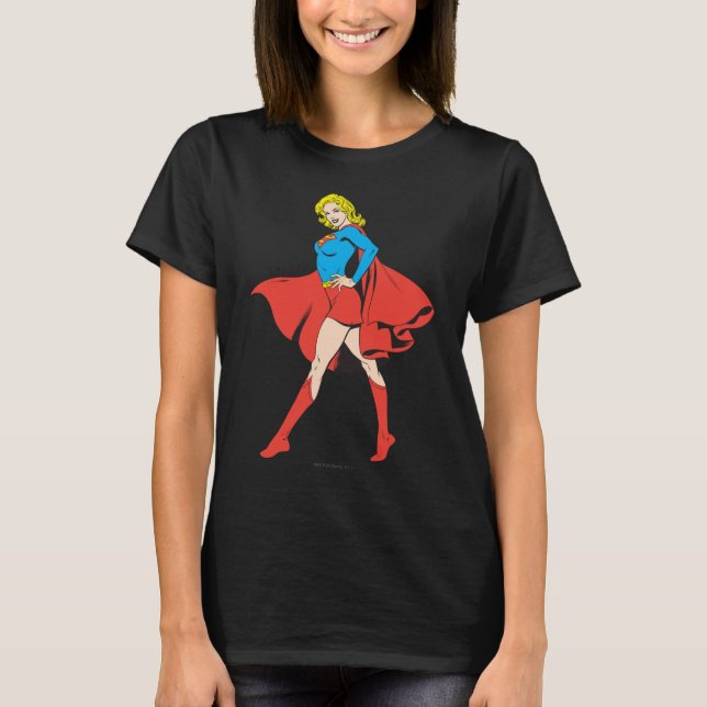 T-shirt Supergirl frappe un poteau (Devant)