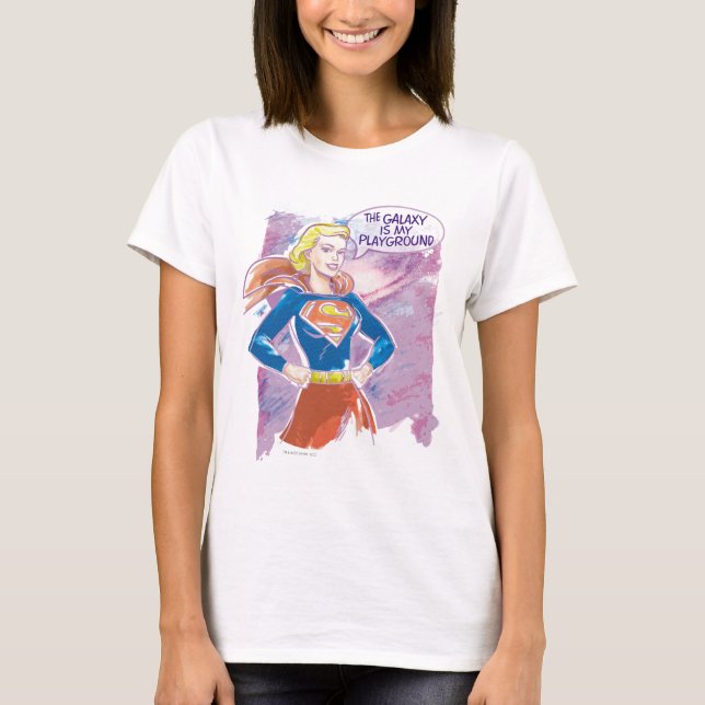 T-shirt Supergirl Galaxy (Devant)