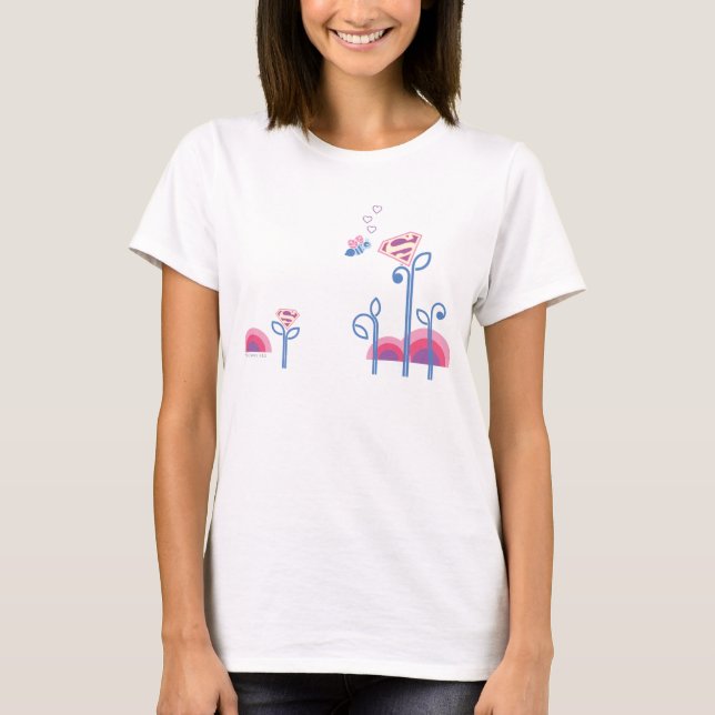 T-shirt Supergirl love bee (Devant)