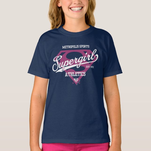 T-shirt Supergirl Metropolis Sports Athlétisme Graphique (Devant)