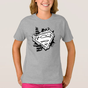 T-shirt Supergirl Newsprint S-Shield
