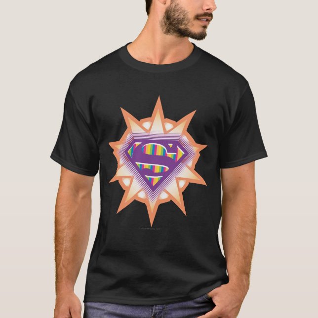 T-shirt Supergirl Orange Starburst (Devant)