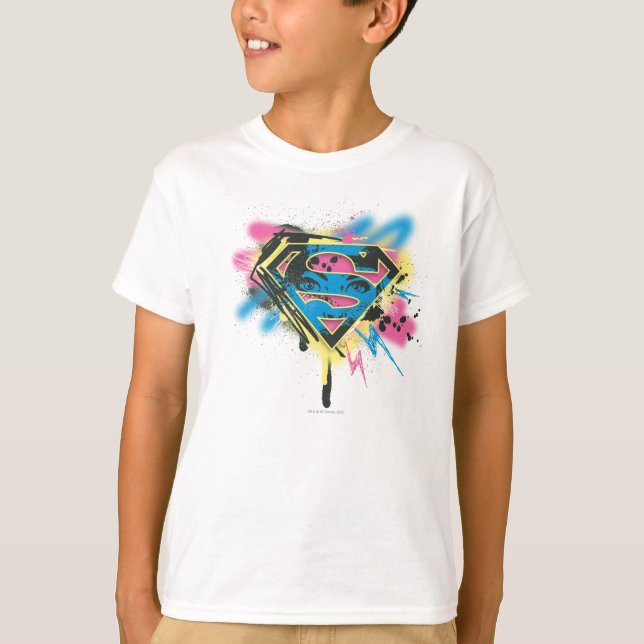 T-shirt Supergirl Paint and Spills (Devant)