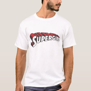 T-shirt Supergirl Red and White Logo
