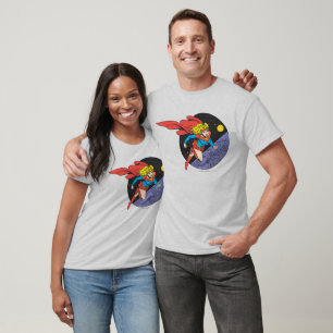 T-shirt Supergirl saute dans l'espace