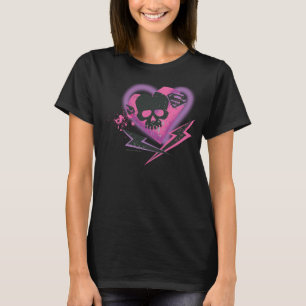 T-shirt Supergirl Skulls and Lightning