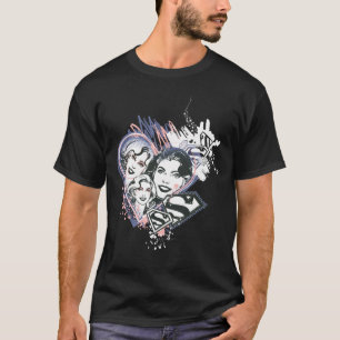 T-shirt Supergirl Visage Collage