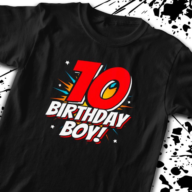 T-shirt Superhero Anniversaire - 10 ans - 10ème Anniversai (Créateur téléchargé)