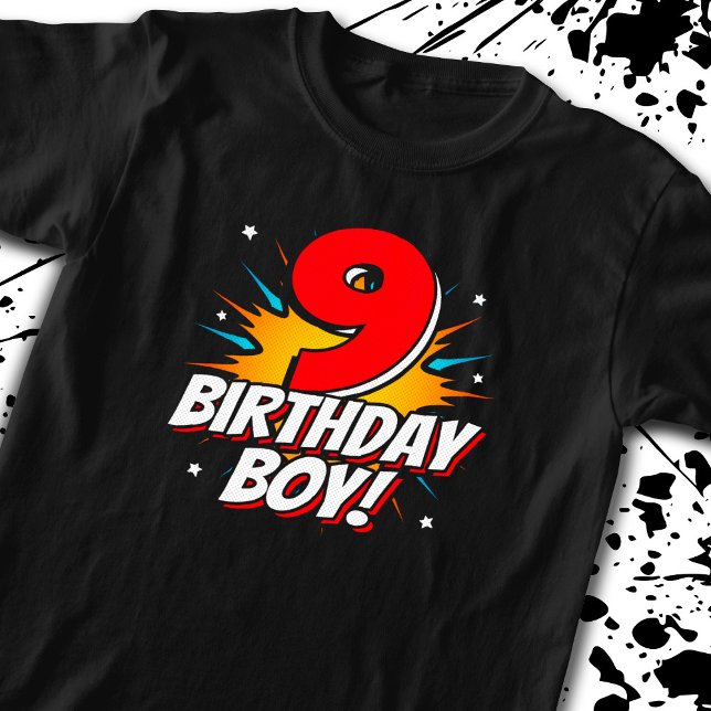 T-shirt Superhero Anniversaire Garçon - 9 ans - 9e anniver (Créateur téléchargé)