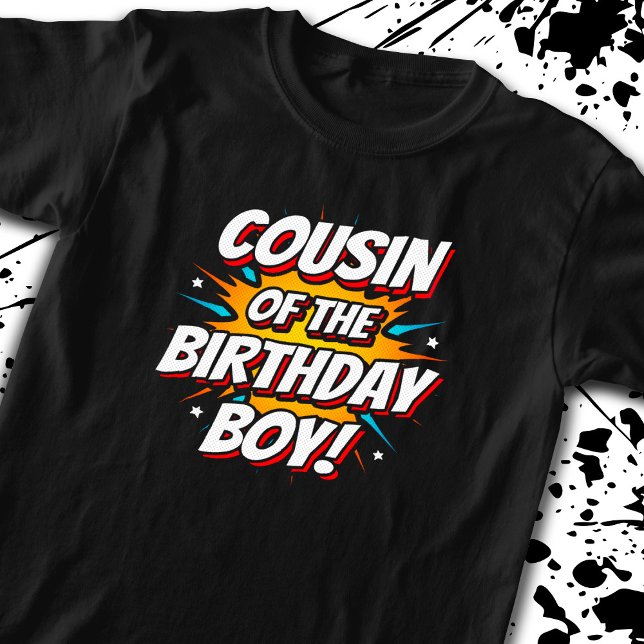 T-shirt Superhero Comics Anniversaire - Cousin Birthday Bo (Créateur téléchargé)