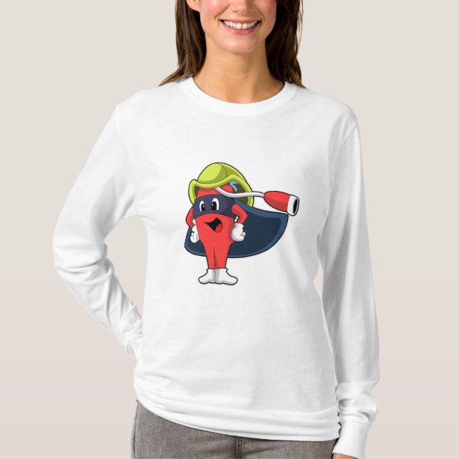 T-shirt Superhero comme pompier (Devant)