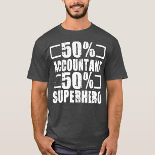 T-shirt Superhero comptable