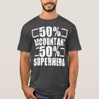 T-shirt Superhero comptable