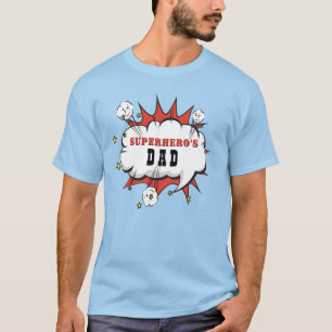 T-shirt Superhero Papa Comic Fête d'anniversaire