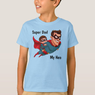 T-shirt Superhero Papa Personnalisé Enfant