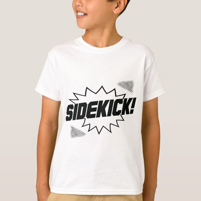 T-shirt Superhero Sidekick Pour Petit Frère Ou Nouveau-Né  (Devant)