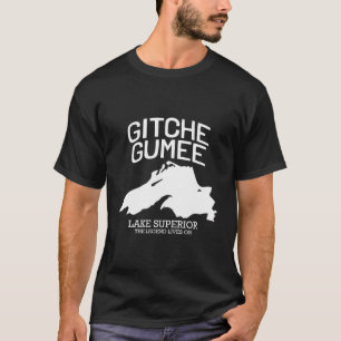 T-shirt Supérieur Grand Lac Gitche Gumee Appareils Lacs Gi