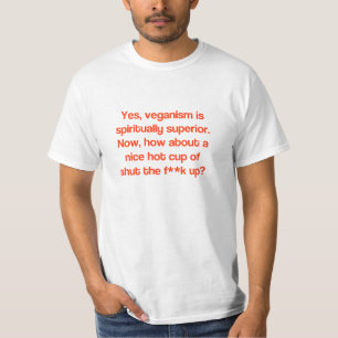T-shirt supérieur végétalien ?