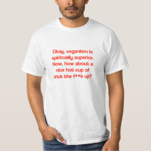 T-shirt supérieur végétalien ?