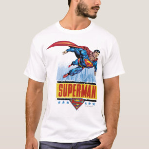 T-shirt Superman avec le paysage urbain