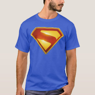 T-shirt Superman Bouclier S Doré Brillance