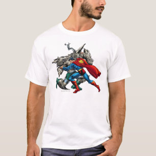 T-shirt Superman combat l'ennemi