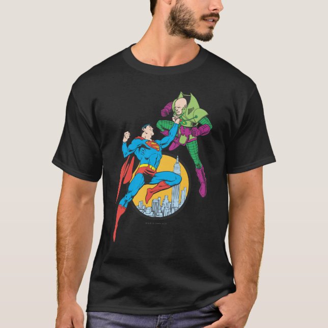 T-shirt Superman combat Lex Luthor (Devant)