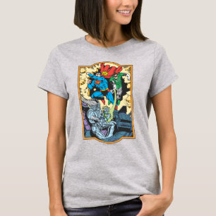 T-shirt Superman et Green Lantern Combat Brainiac