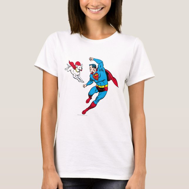T-shirt Superman et Krypto 2 (Devant)