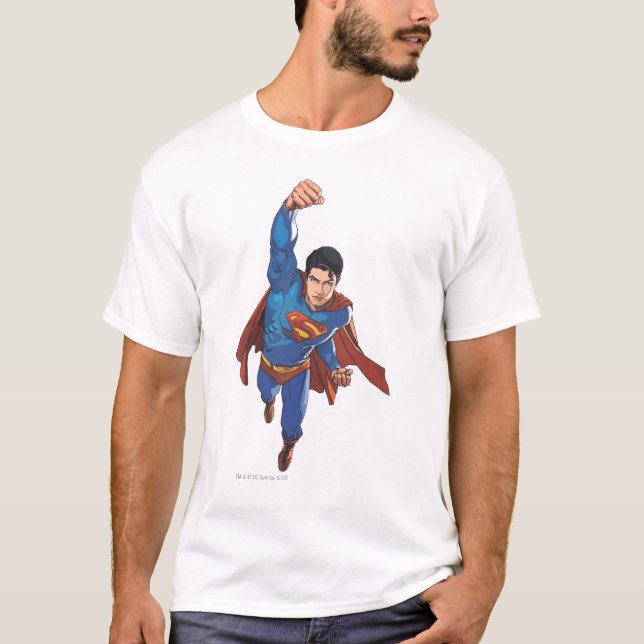 T-shirt Superman Flying Forward (Devant)