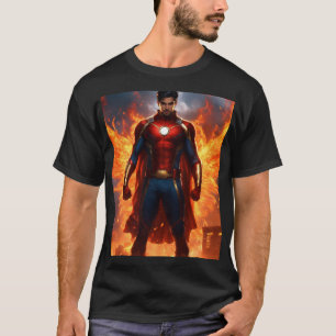 T-shirt Superman Ink" "Héros tatoué" "Homme d'acier, encre
