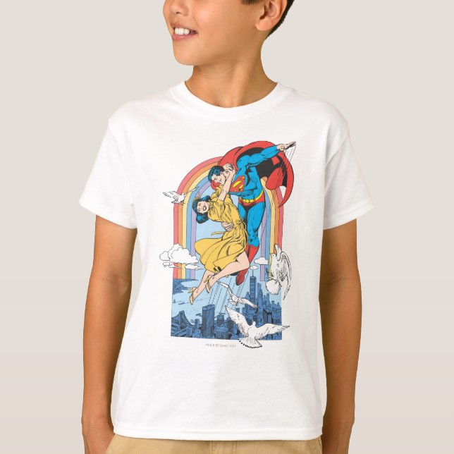 T-shirt Superman & Lois en jaune (Devant)