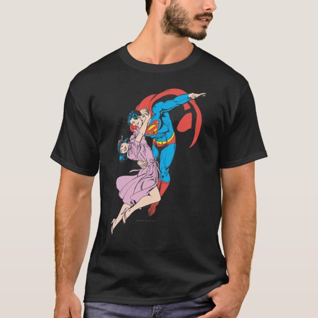 T-shirt Superman & Lois en rose (Devant)