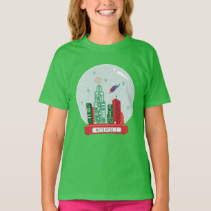 T-shirt Superman Metropolis Globe des neiges