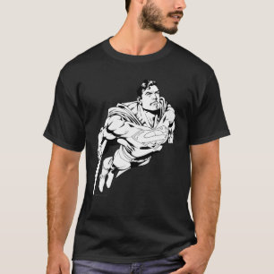 T-shirt Superman noir et blanc 1