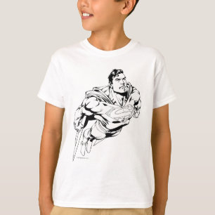 T-shirt Superman noir et blanc 1