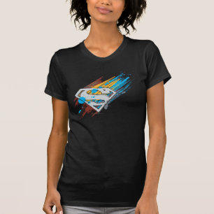 T-shirt Superman S-Shield Logo de Paint Streaks