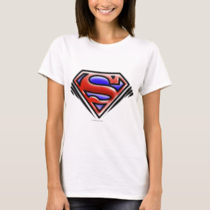 T-shirt Superman S-Shield   Logo Red Airbrush