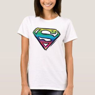 T-shirt Superman S-Shield   Rainbow Logo