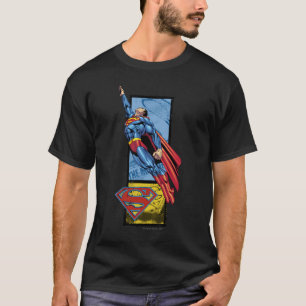 T-shirt Superman saute avec son logo