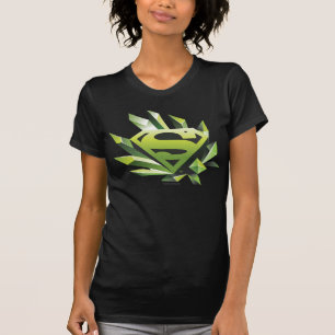 T-shirt Superman Stylisé Logo du Bouclier vert