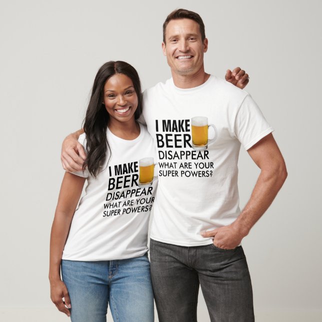 T-shirt Superpower Beer Humour Citations Chemise (Unisexe)